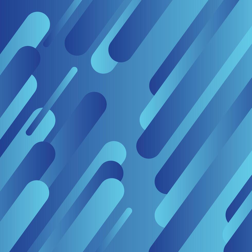Modern abstract round shape geometric blue background vector