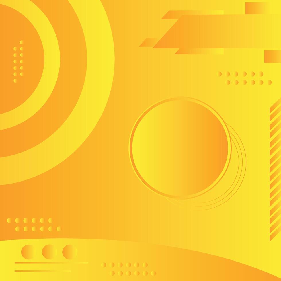 Yellow abstract background modern circle concept futuristic graphic. Yellow abstract background design, bright poster vector
