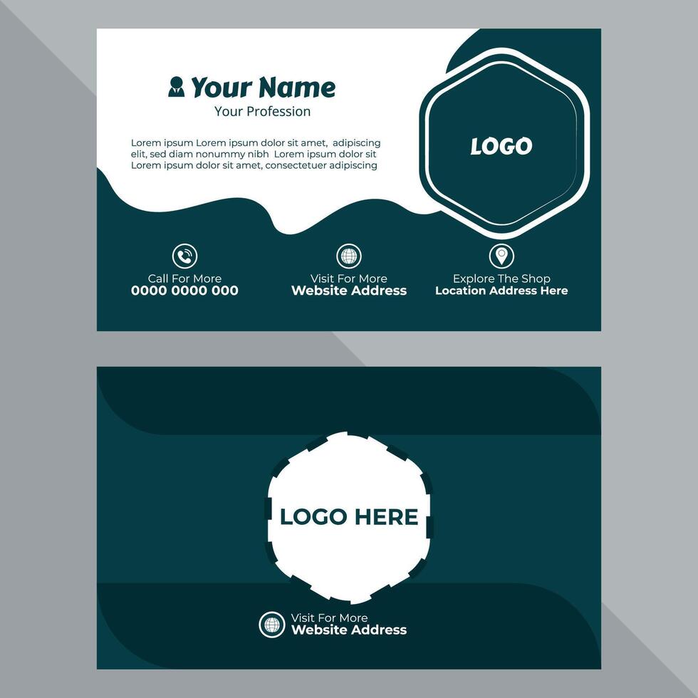 Corporate Business Card Design Template vector