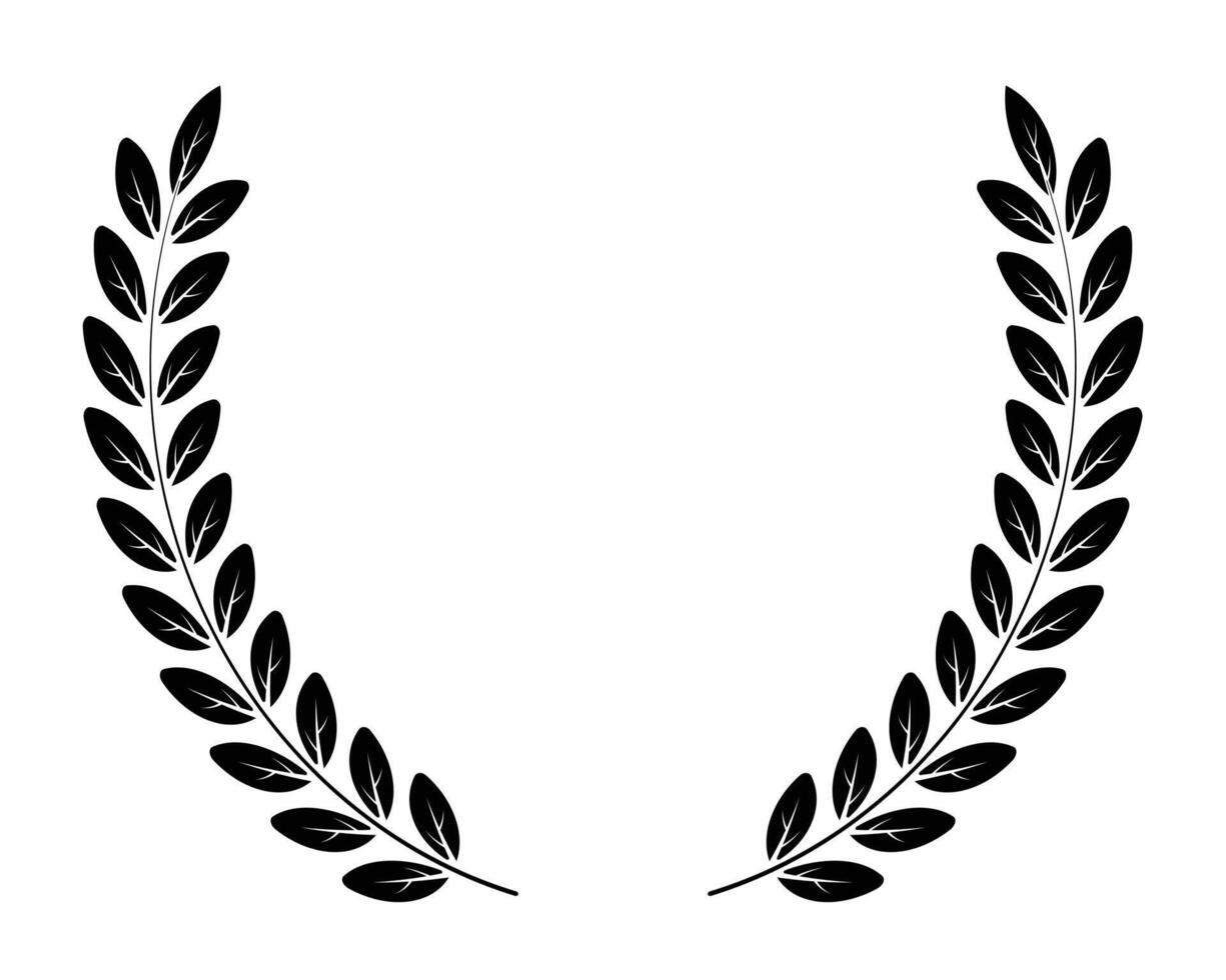 Wonderful round leaf design with branch vector