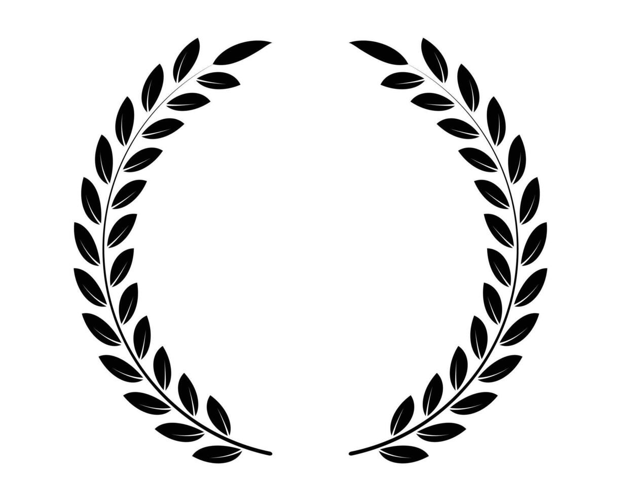 A design of wrapping twigs with leaves vector