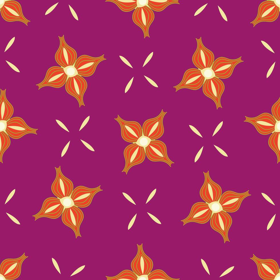 beautiful abstract flowers pattern image vector