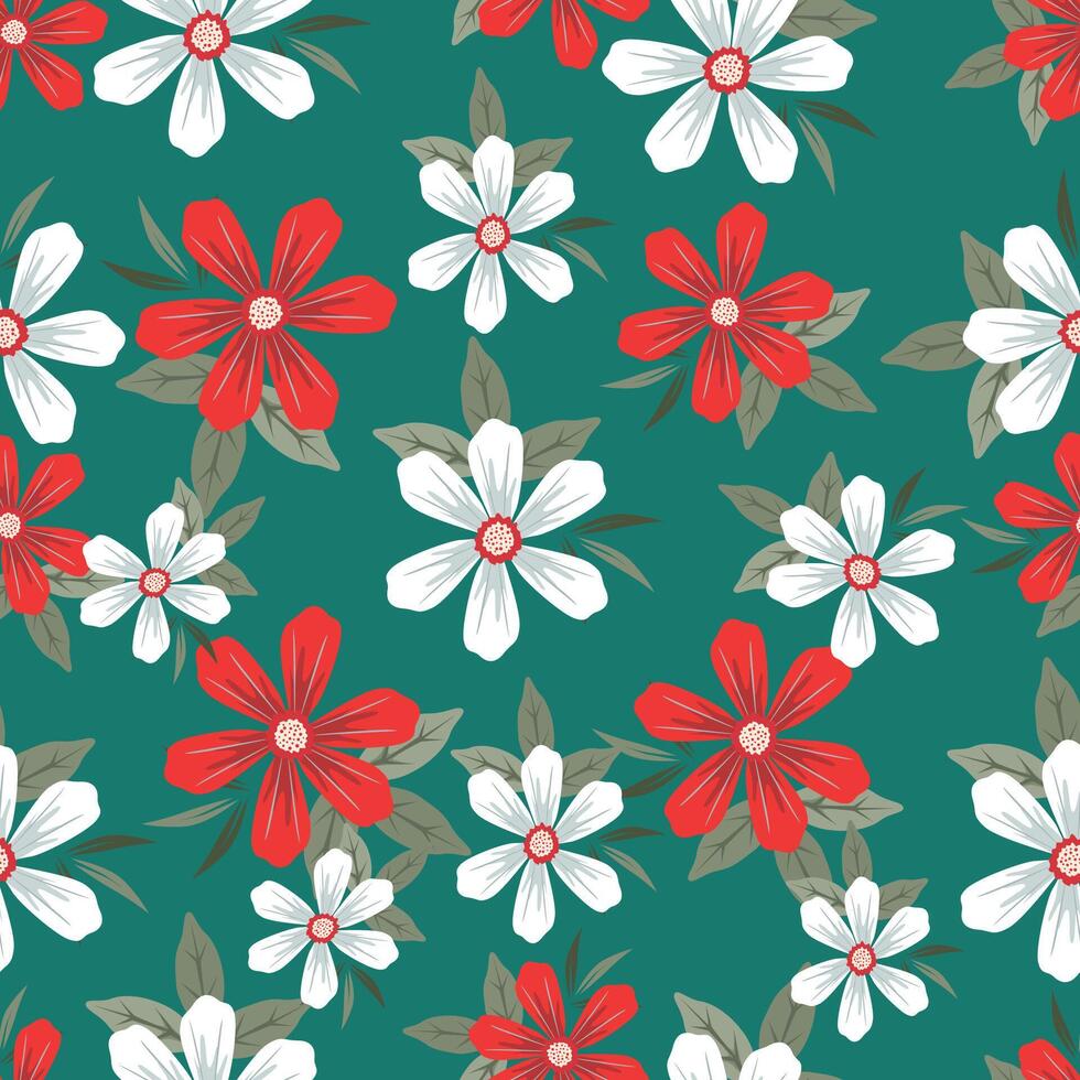 All over Design Ethnic,floral leaves, Abstract texture motif vector