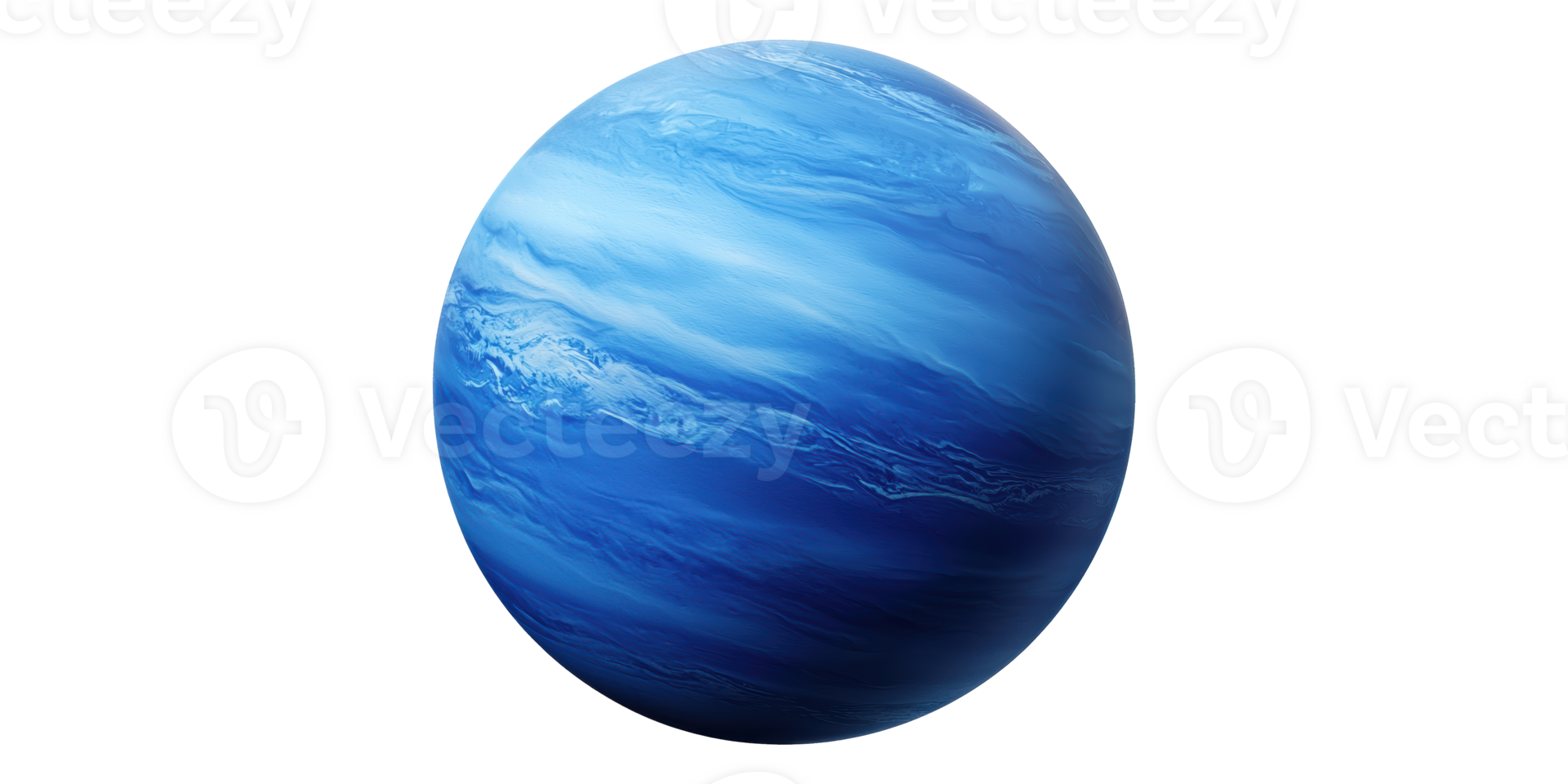 Blue Planet Illustration Isolated on Transparent Background png