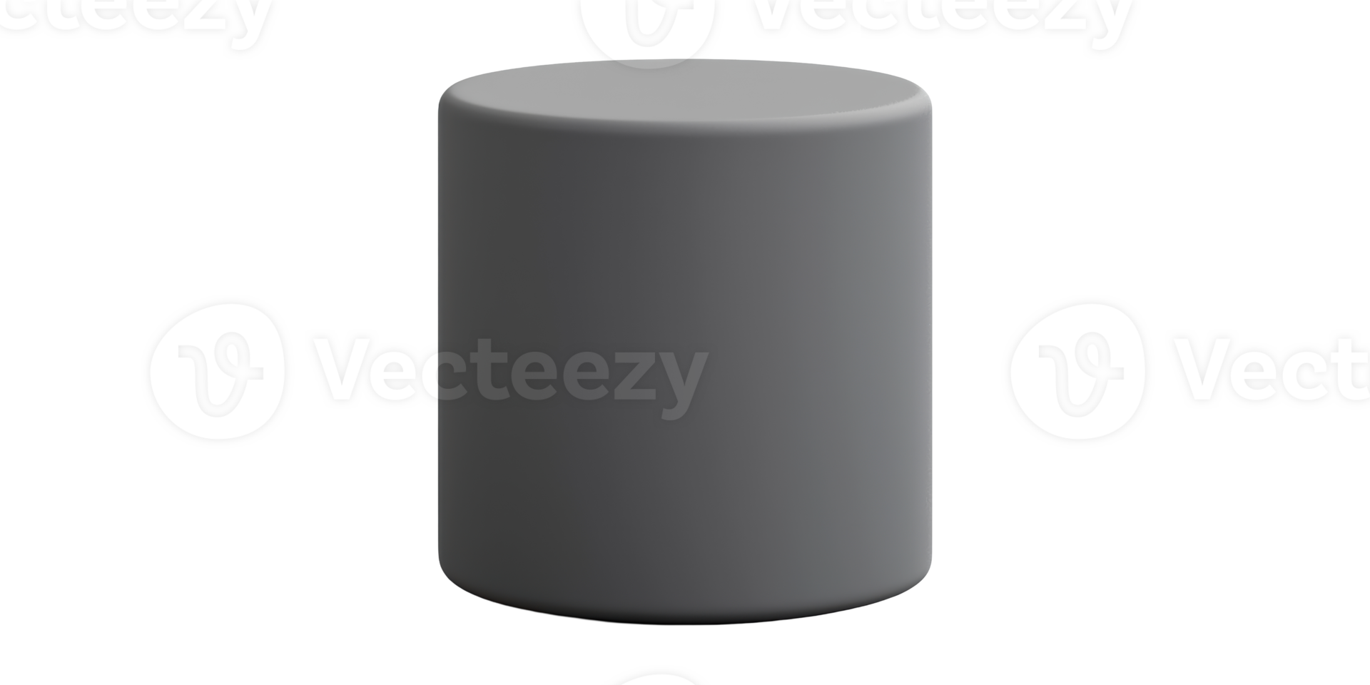 3D Cylinder Illustration Isolated on Transparent Background png