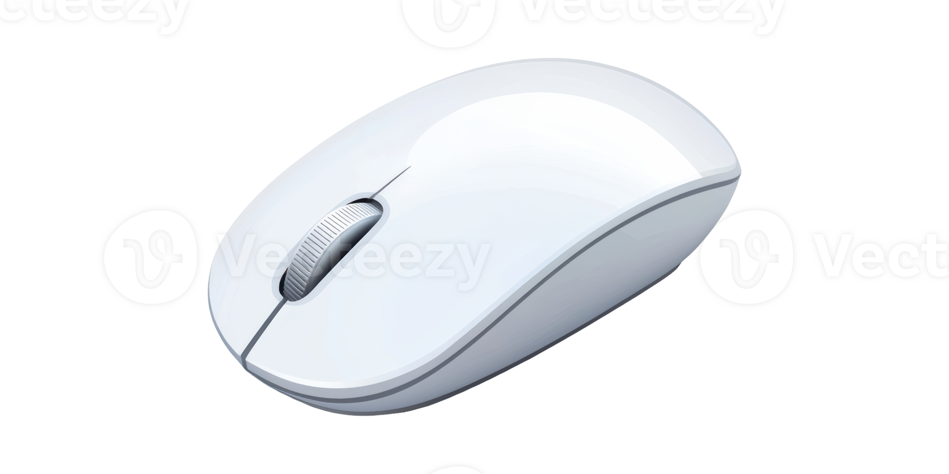 3D Wireless Computer Mouse Isolated on Transparent Background png