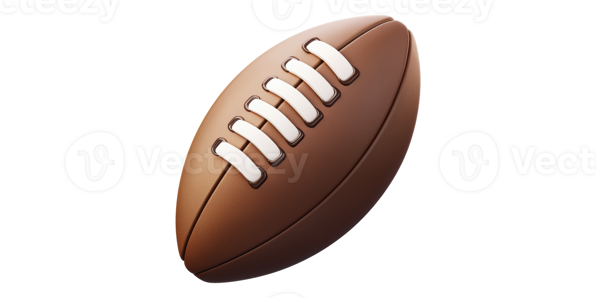 3D American Football Illustration Isolated on Transparent Background png