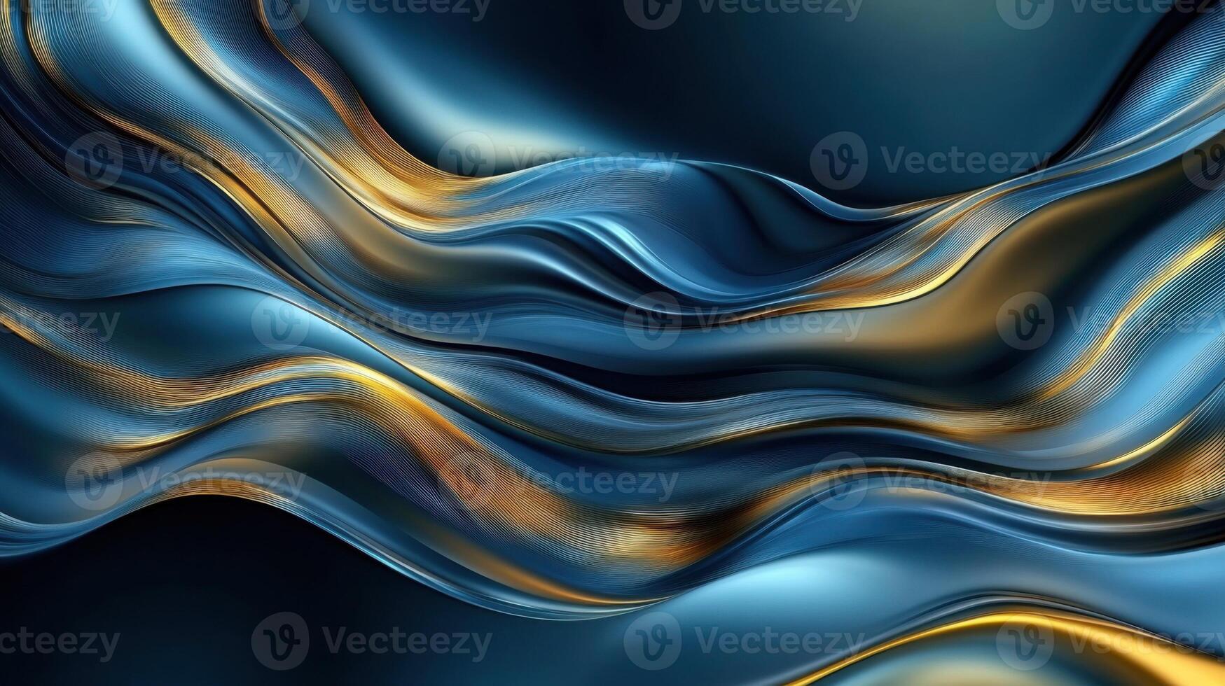 Vibrant Abstract Waves of Color Flow photo