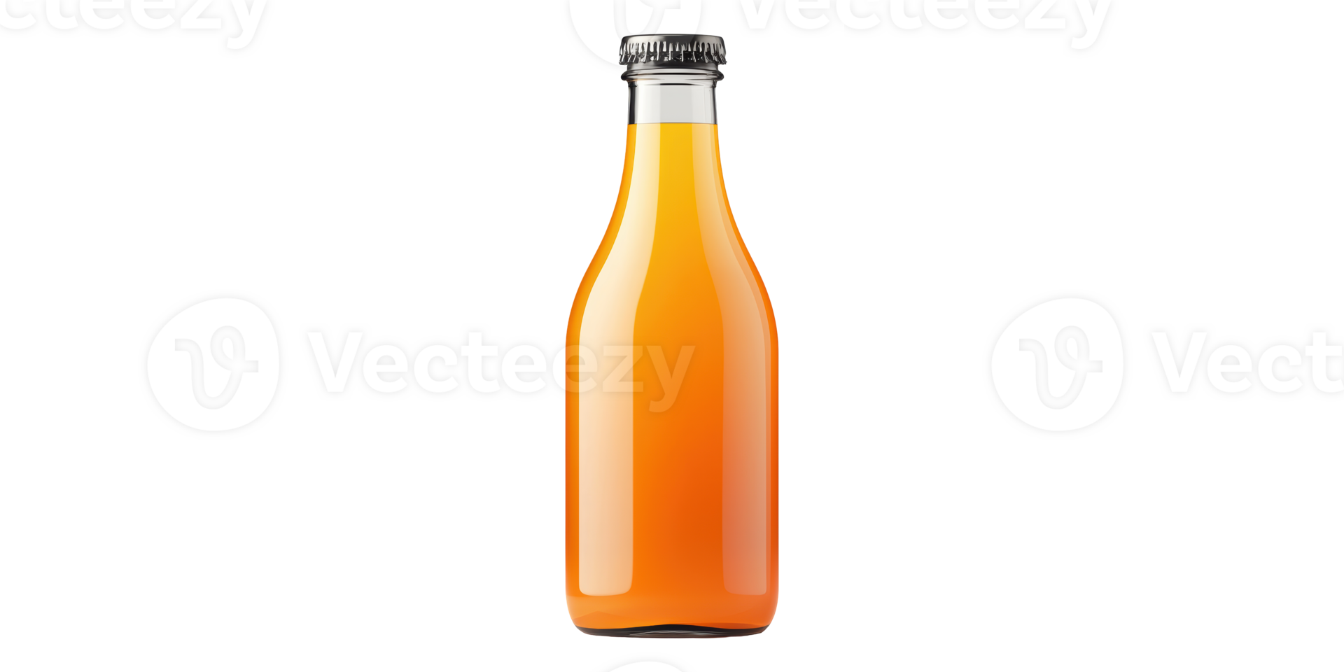 3D Illustration Of A Bottle Of Orange Juice Isolated On Transparent Background png