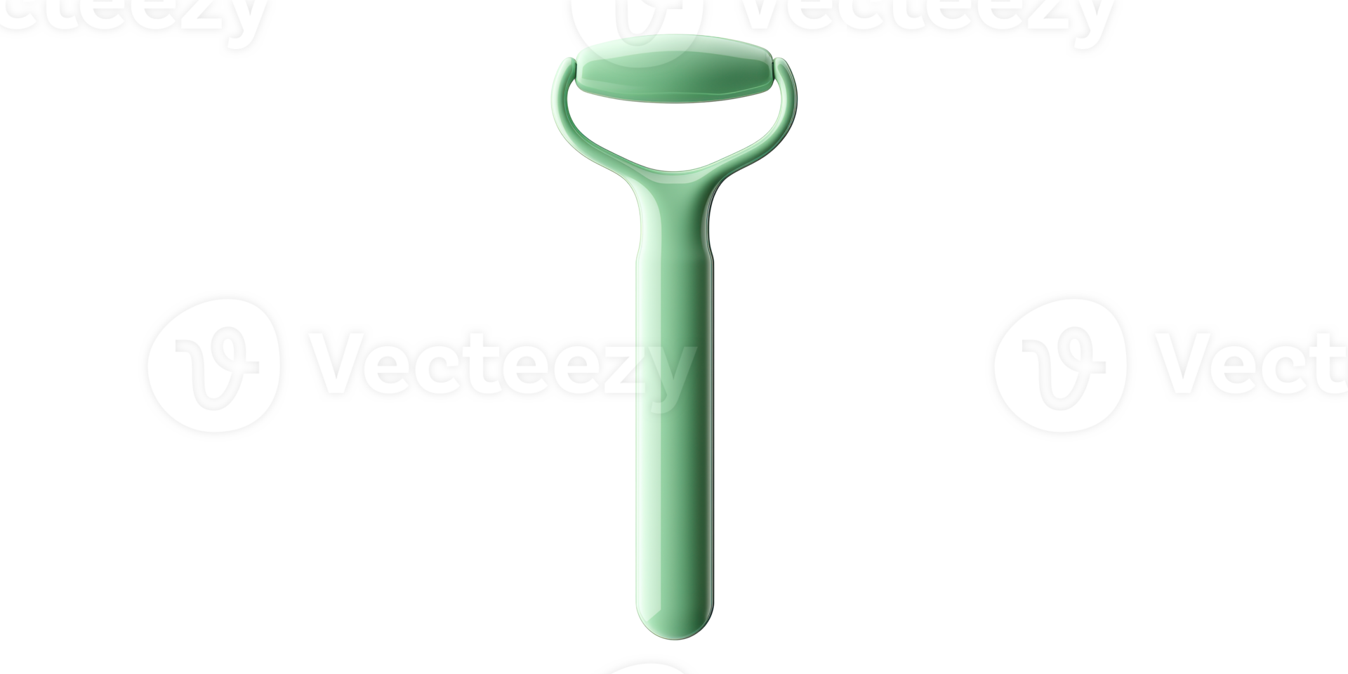 3D Illustration Of A Green Handle Roller Isolated On Transparent Background png