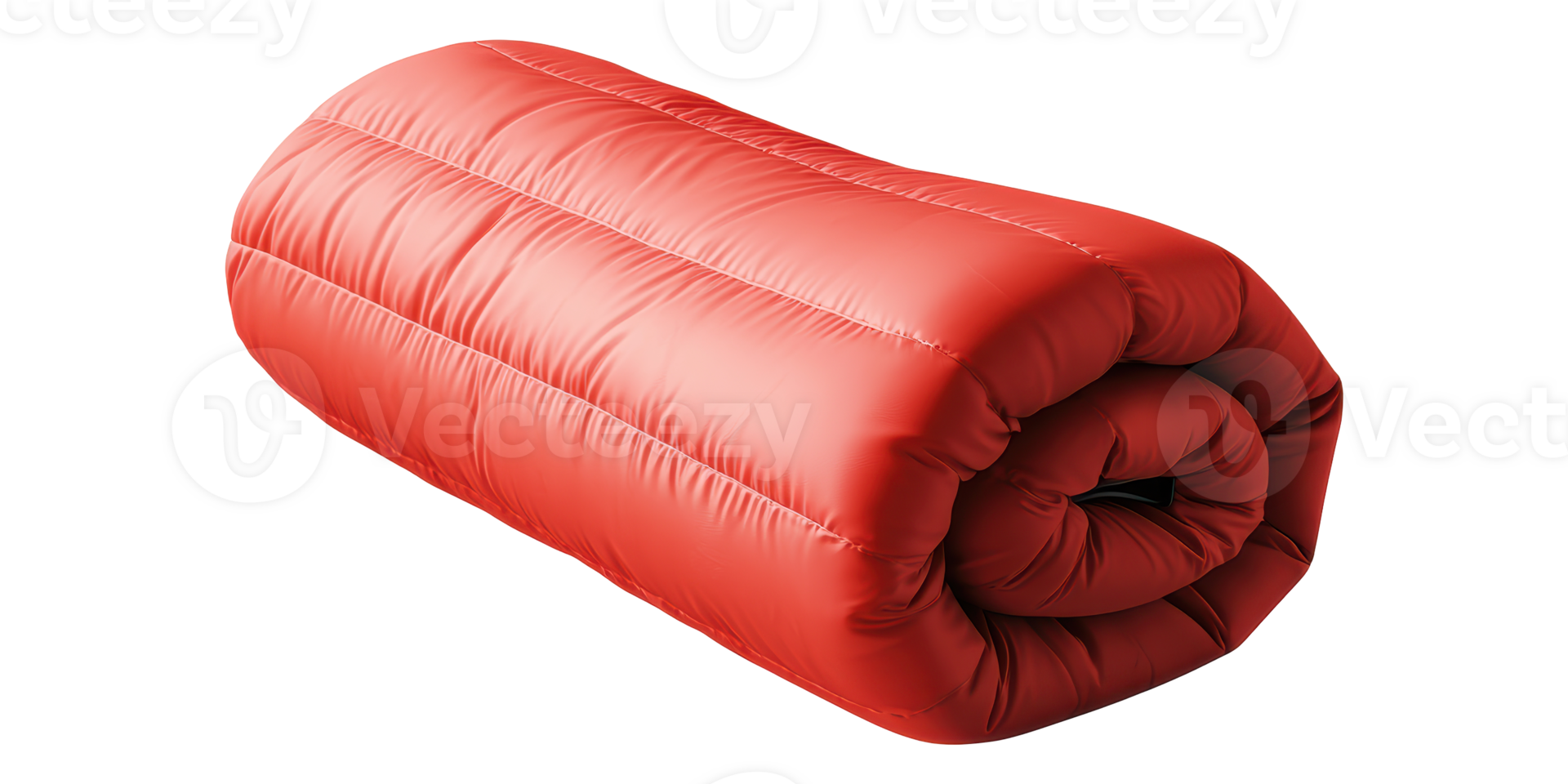 Red Rolled Sleeping Bag Isolated On Transparent Background png