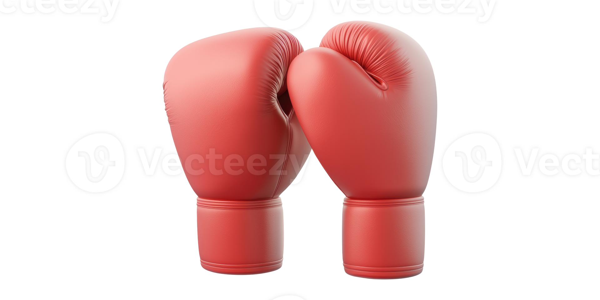 3D Illustration Of Red Boxing Gloves Isolated On Transparent Background png