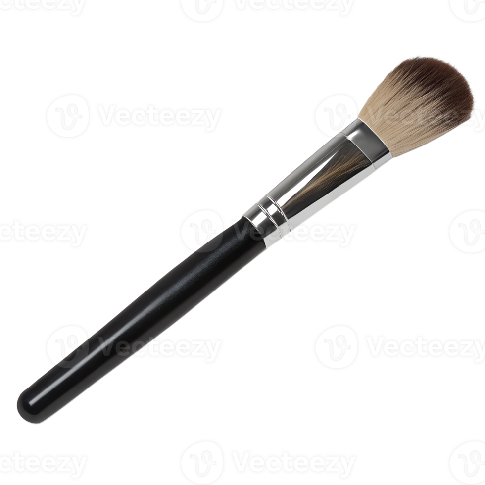 Makeup brush isolated on transparent background for beauty bloggers and makeup artists png