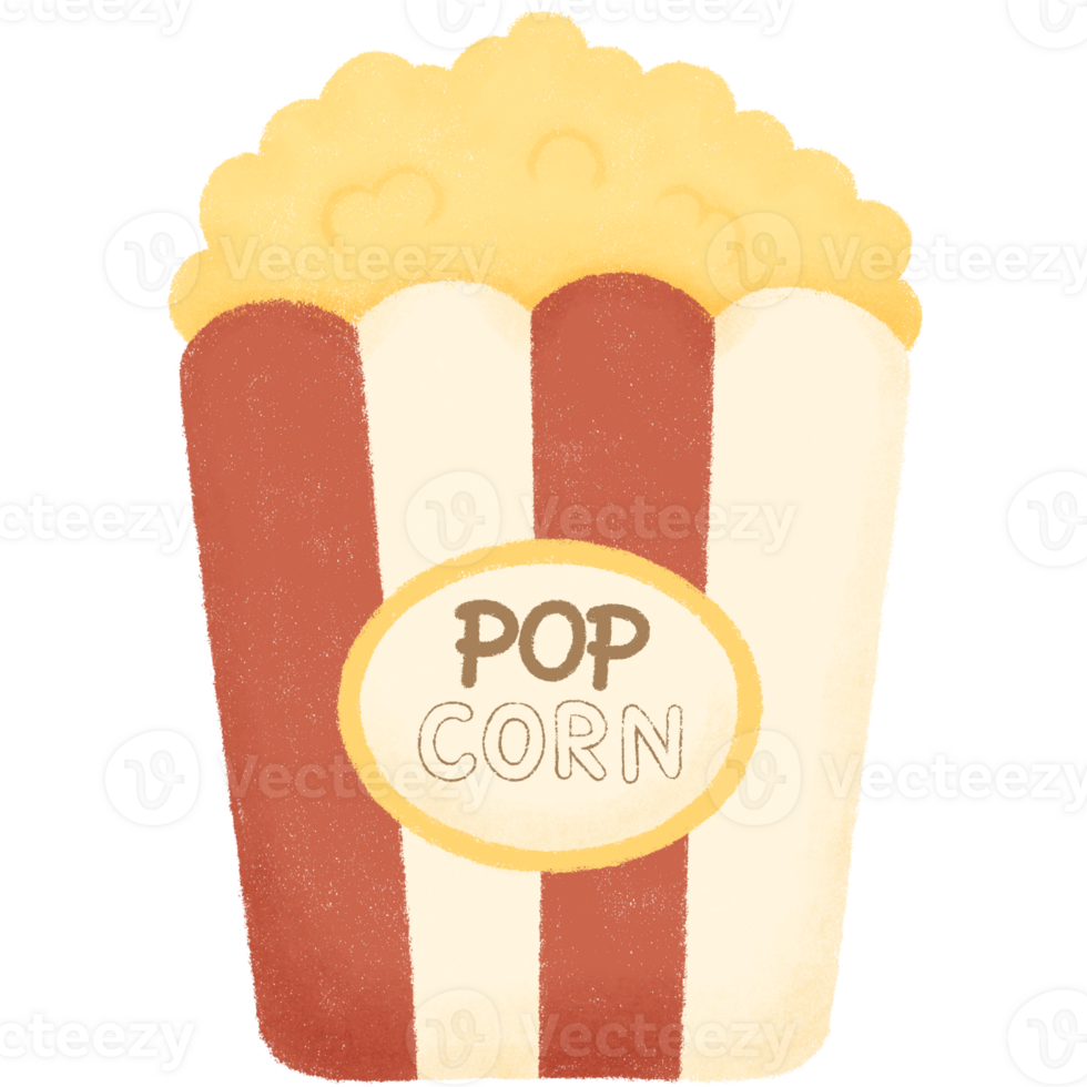 Sweet caramel popcorn png