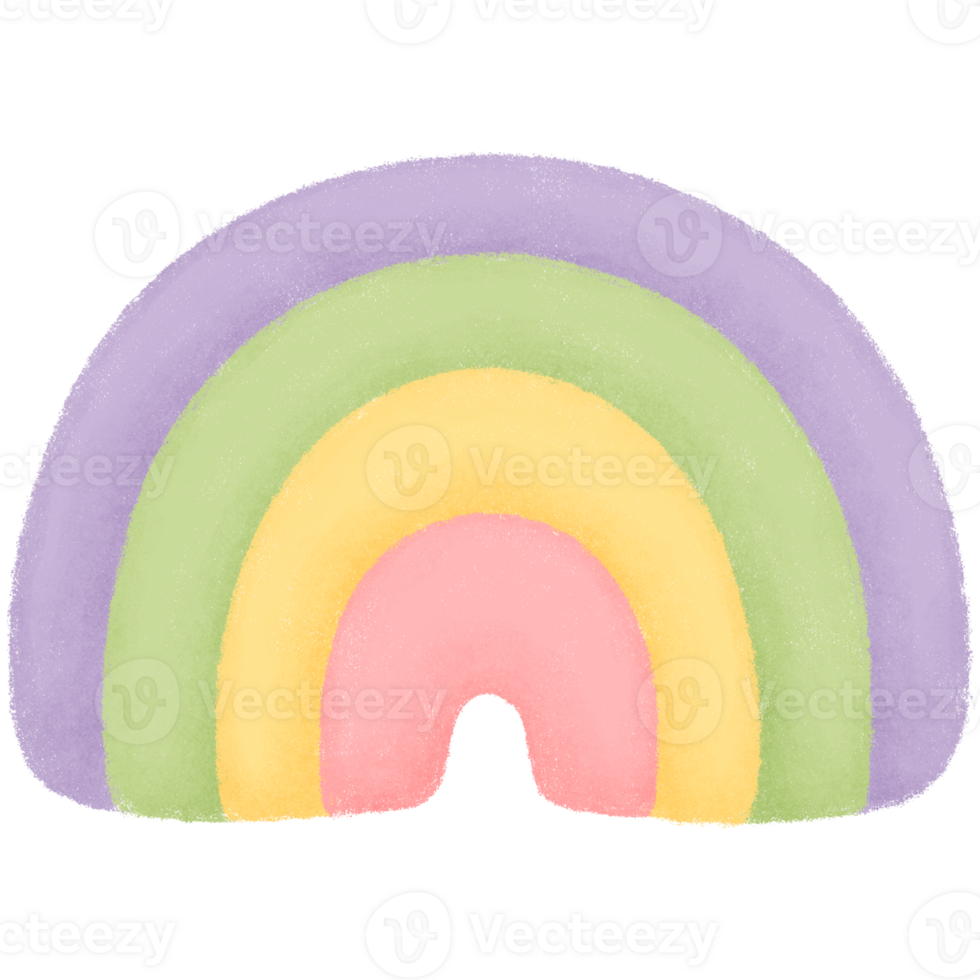 Sweet pastel rainbow png