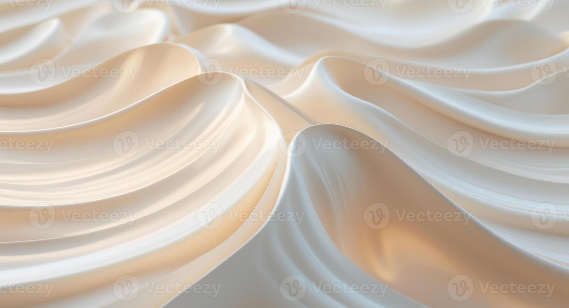Abstract Beige Waves Smooth Curves Design. photo