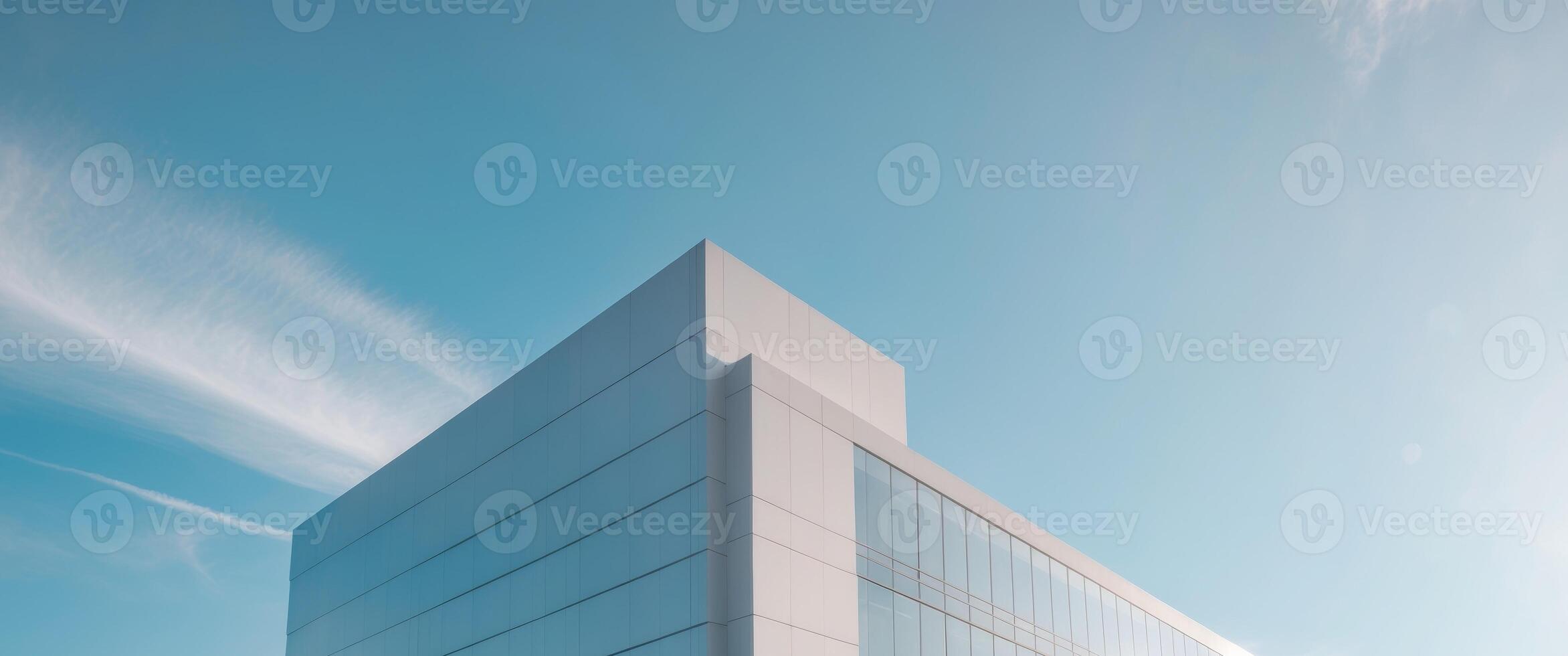 modern office building with sky , copy space concept for wallpaper or background photo