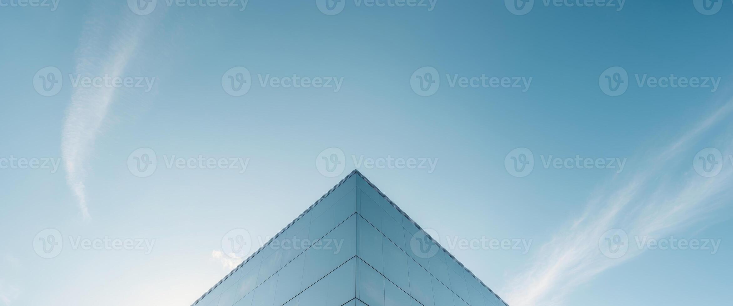 modern office building with sky , copy space concept for wallpaper or background. photo