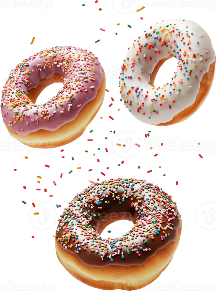 donut with sprinkles png