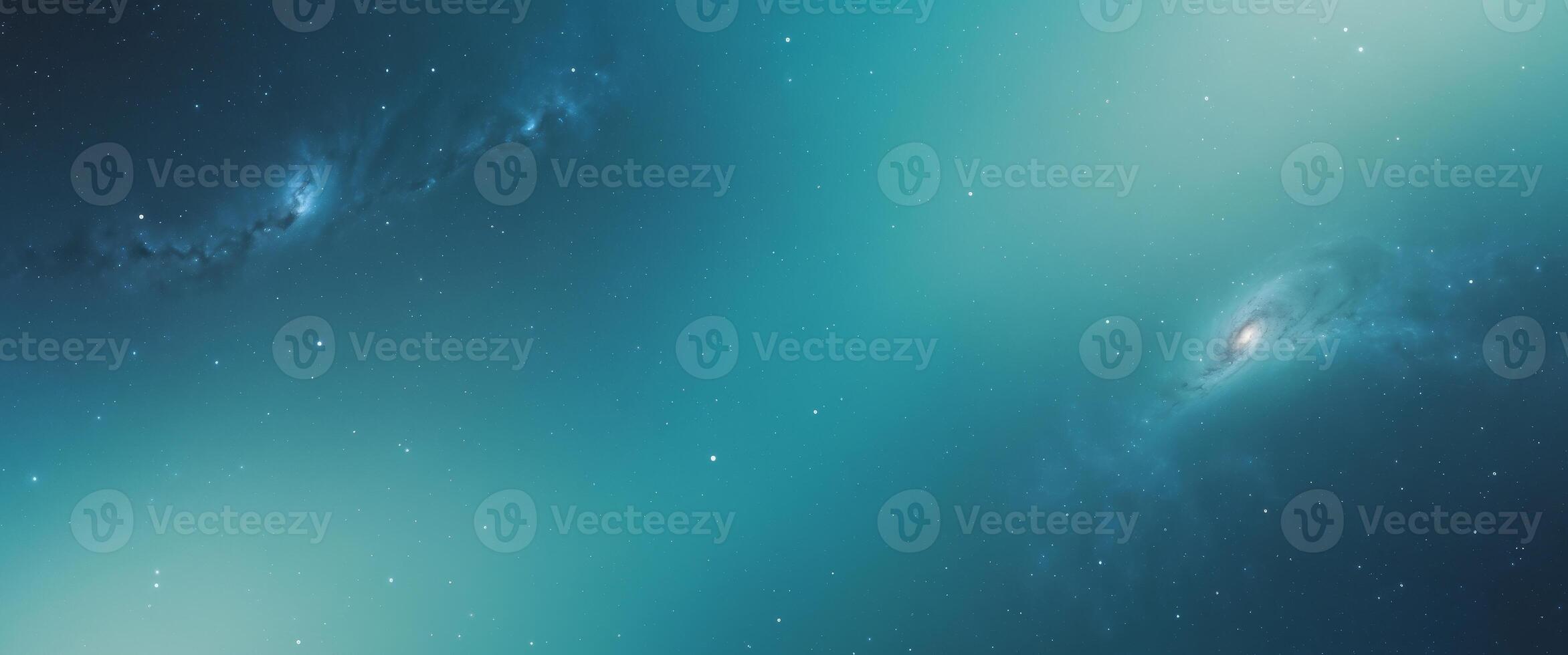 teal blue galaxy space , copy space concept for wallpaper or background photo