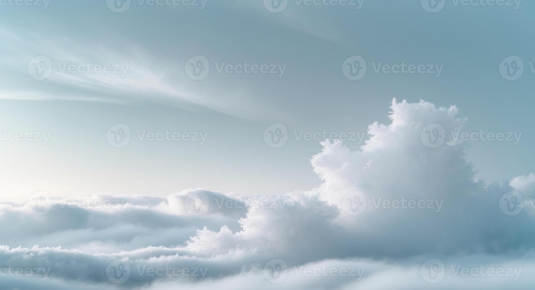 Celestial Frost Enhances A Cloudy Sky Frame photo