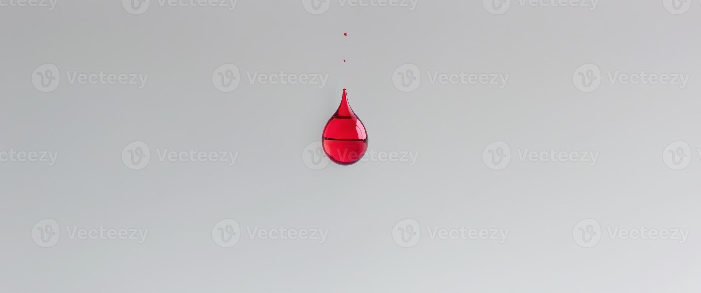 red water drop , copy space concept for wallpaper or background photo