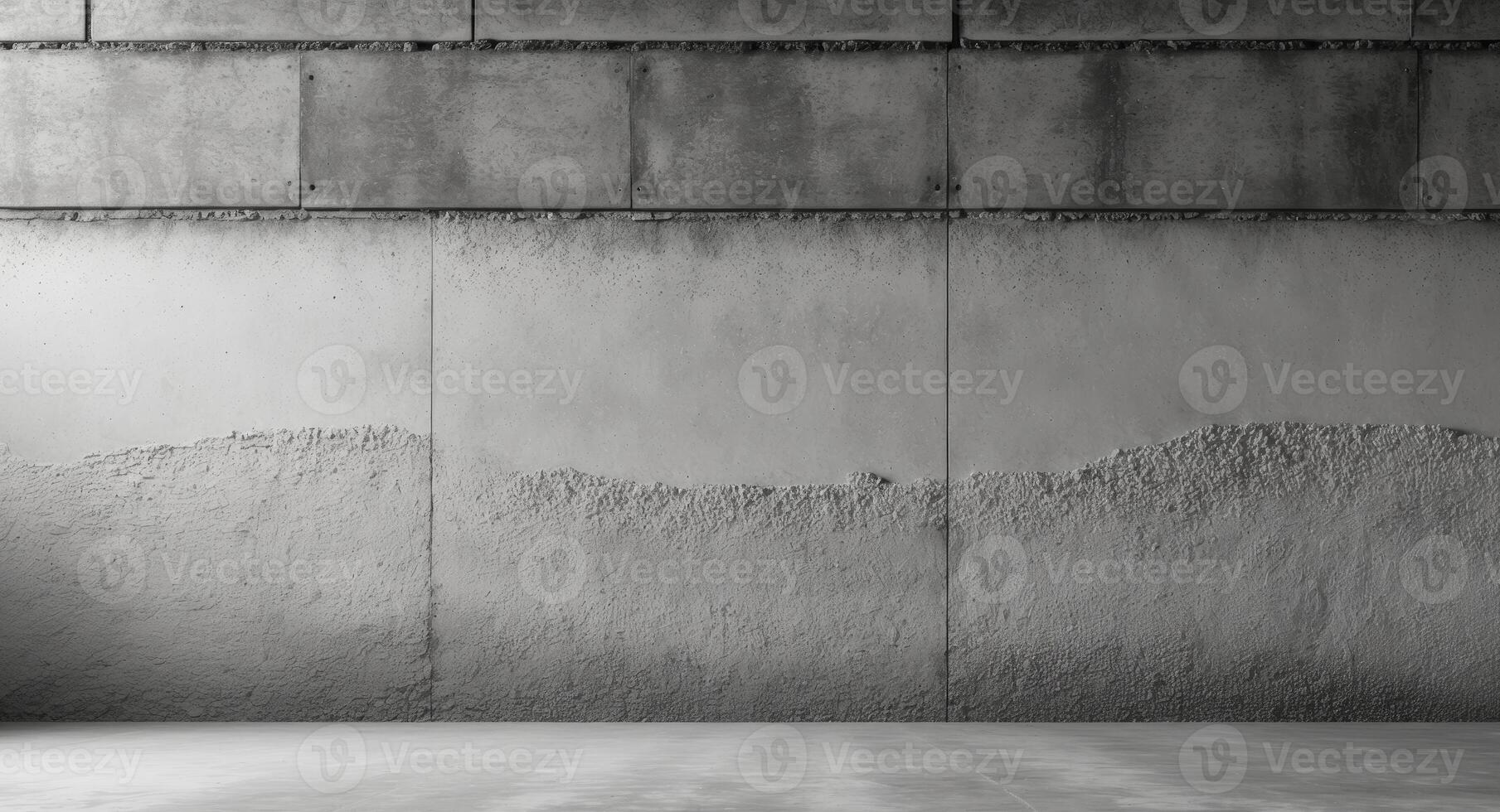 Rough Concrete Wall Texture with White and Gray Background photo