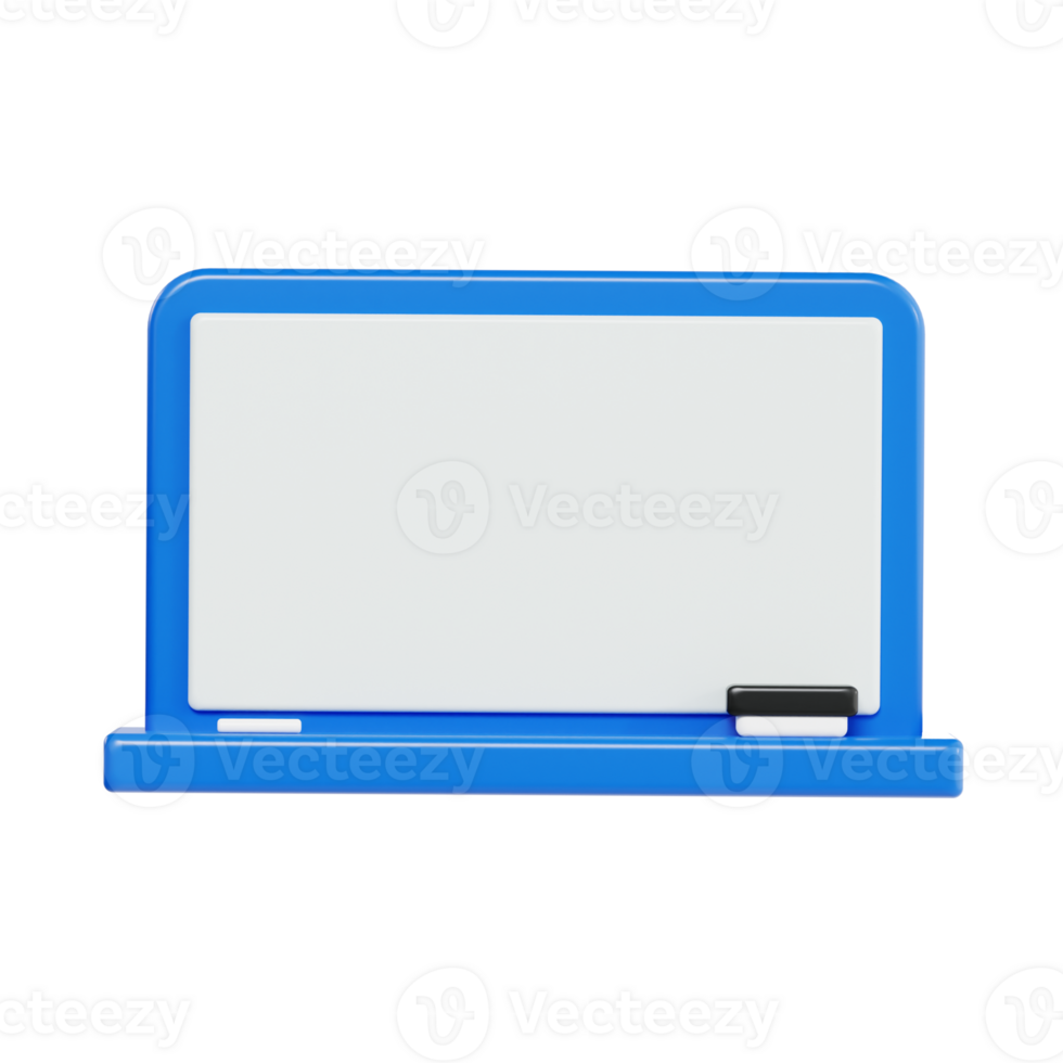 3D Modern Teaching Board with Accessories png