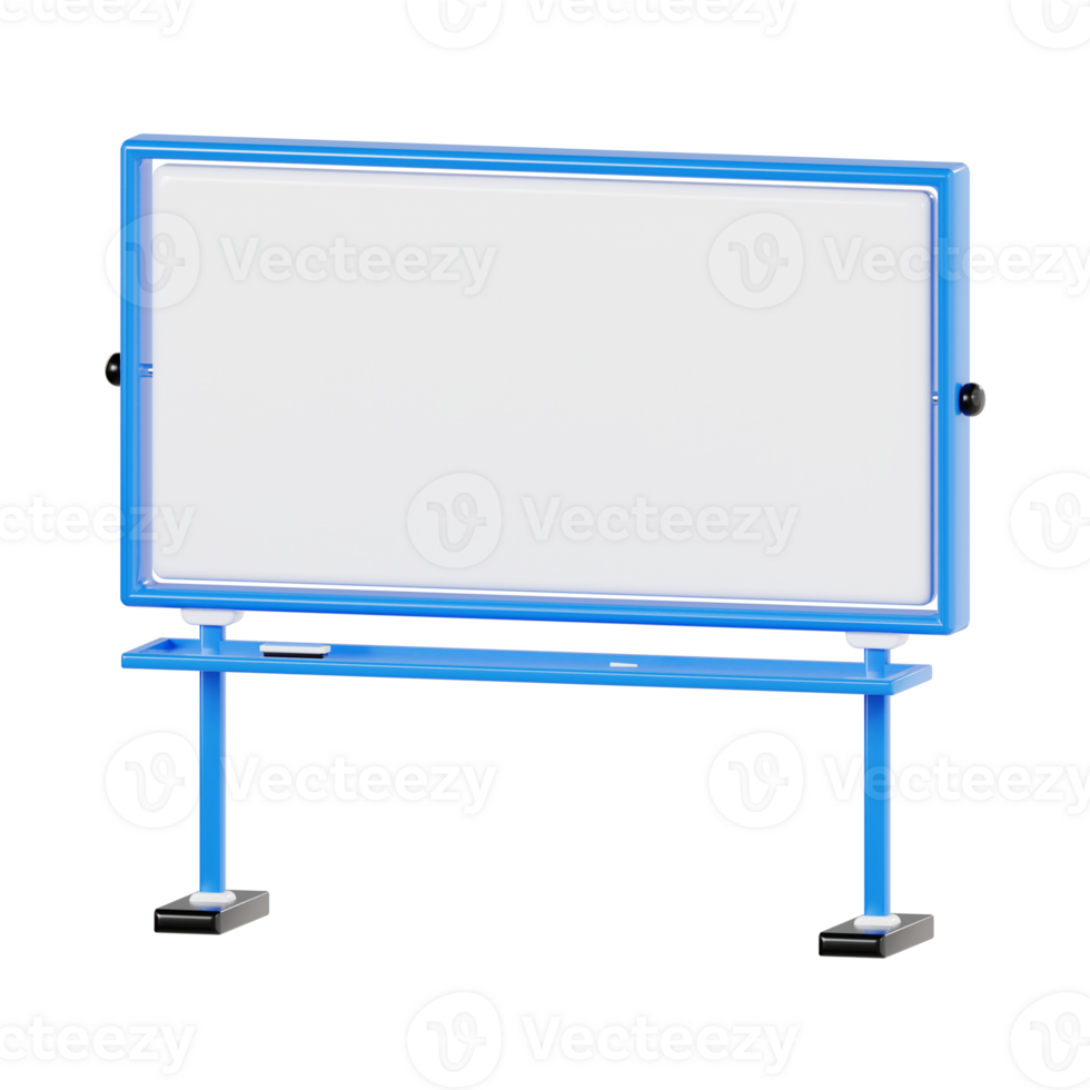 Minimalist Standing Whiteboard for Presentations png