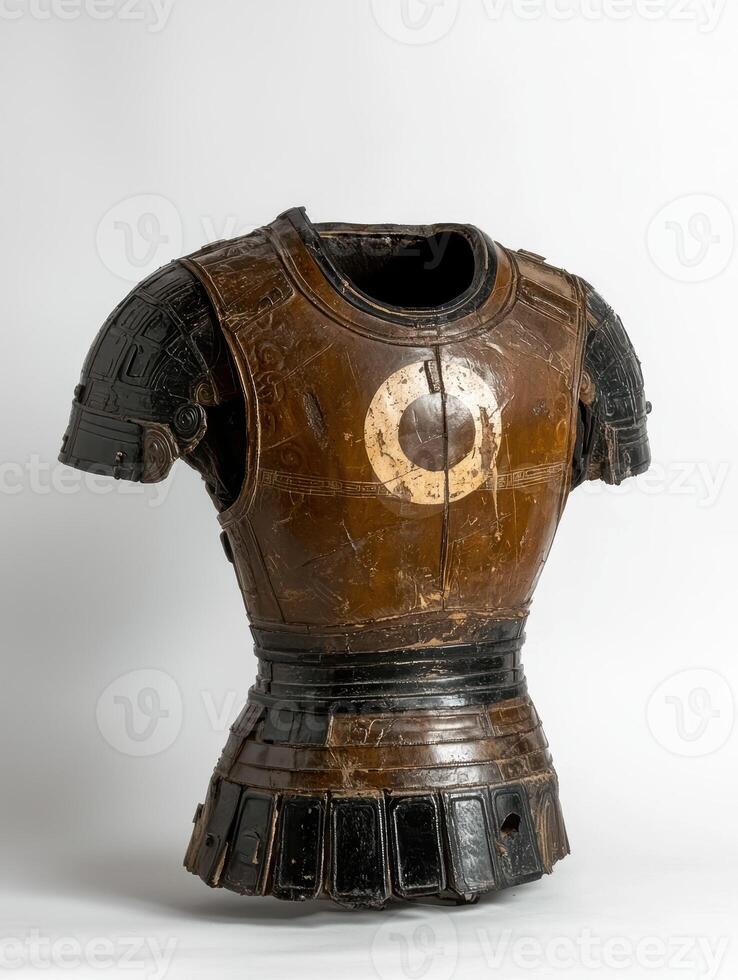 Ancient Roman style armor on display photo
