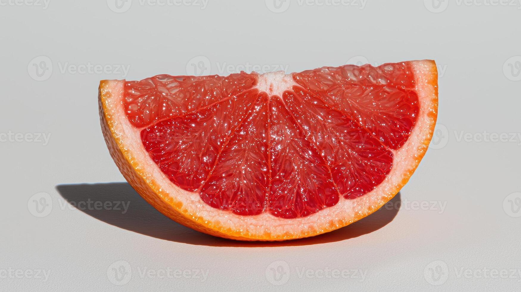 Close up of a juicy grapefruit slice photo