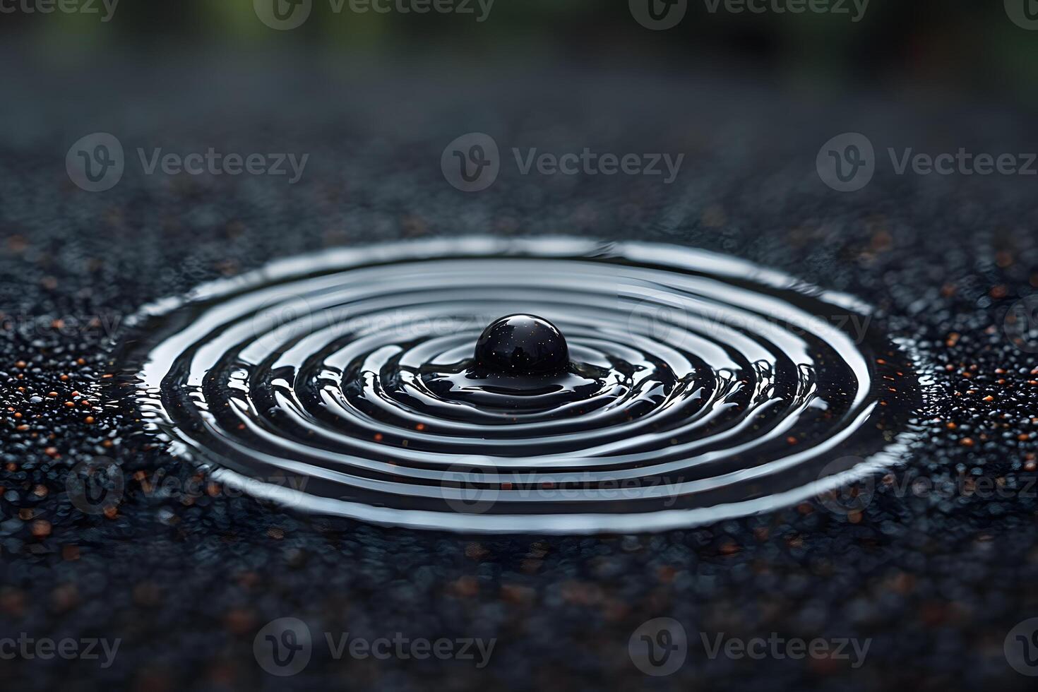 Zen Water Ripple with Droplet Impact - Tranquility and Nature Concept for Relaxation Themes photo