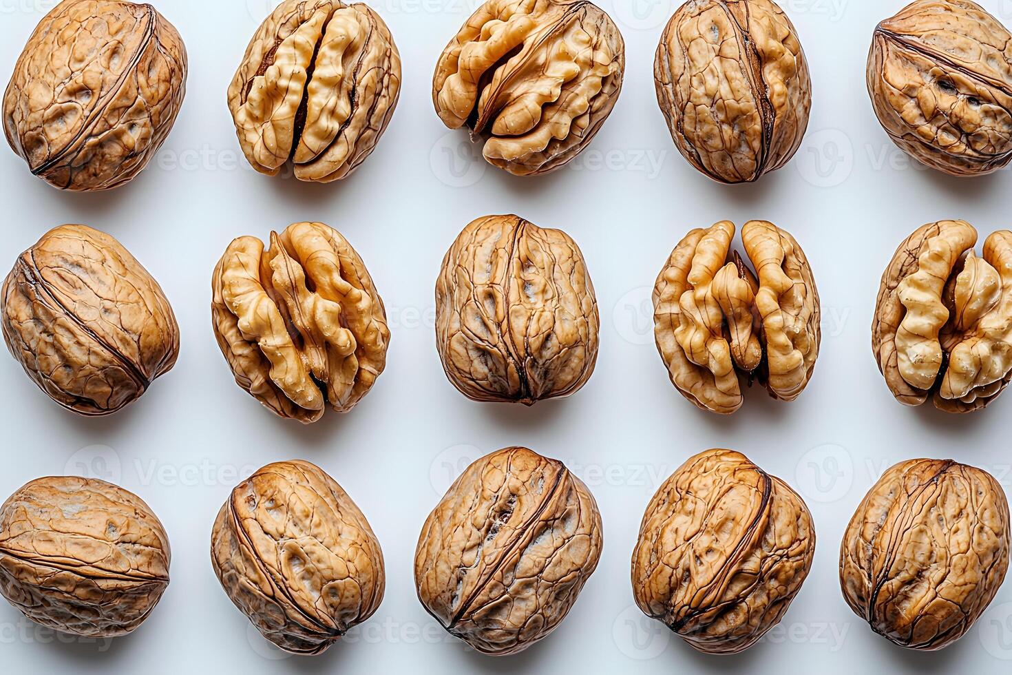Nutritious Walnut Pattern Background for Health and Wellness Design photo