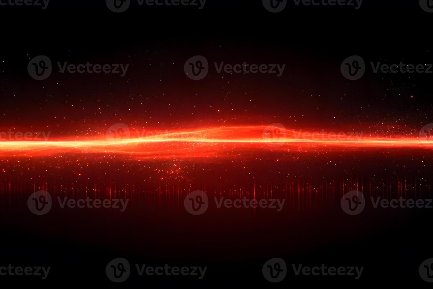 Abstract Red Energy Wave on Black Background for Digital Art and Design Projects photo