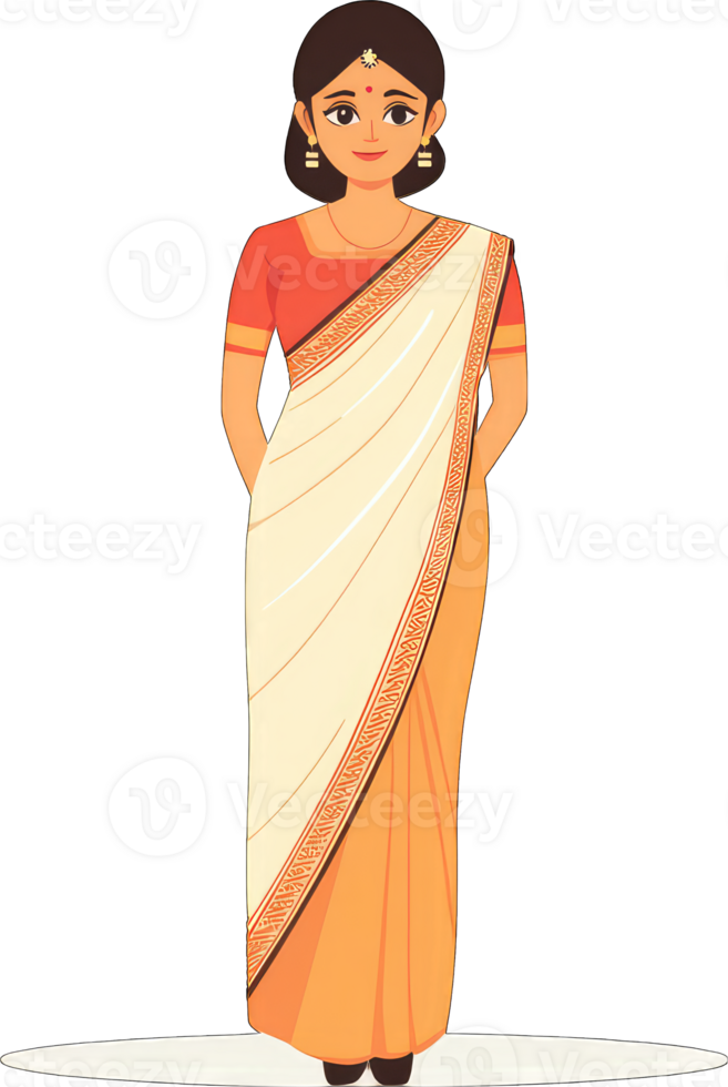 Indian woman in sari png