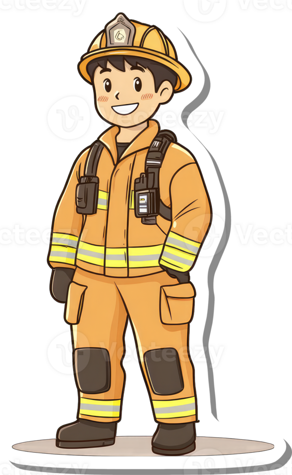 Fireman sticker by kimberly png