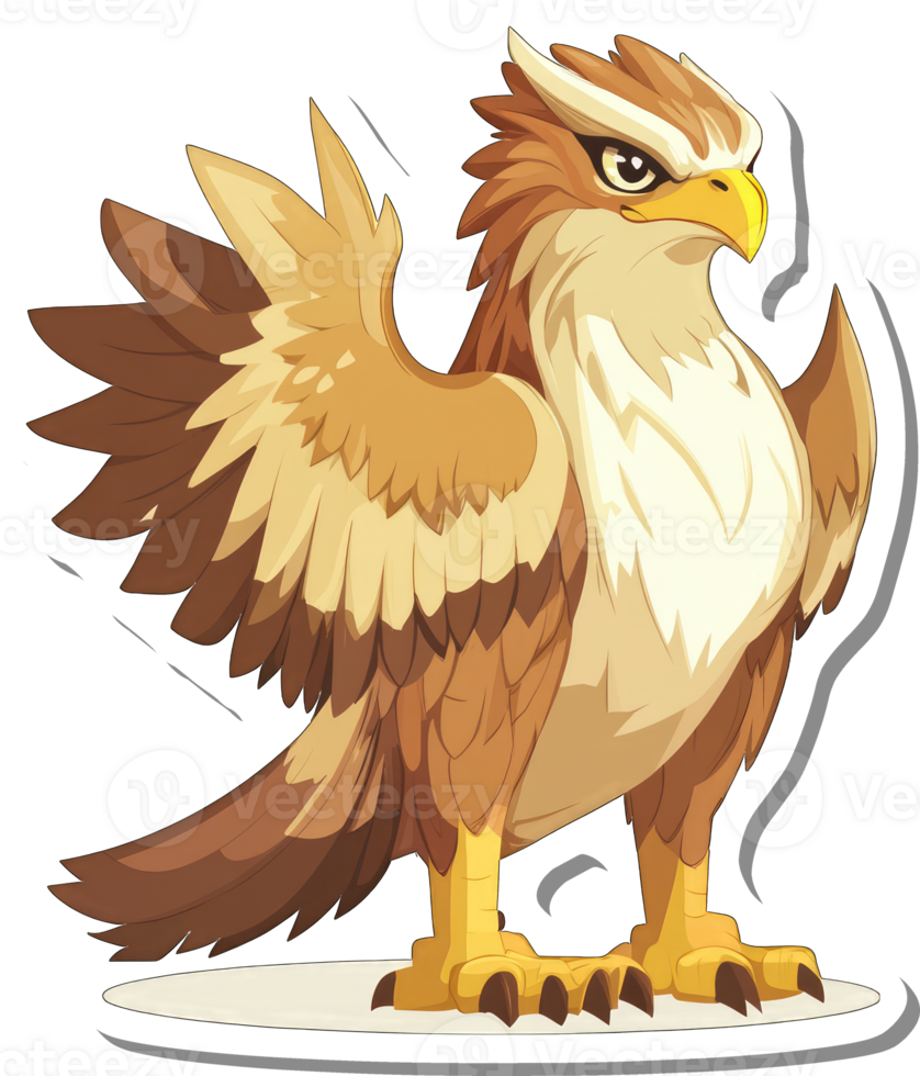 A Majestic Brown Bird Of Prey With Large Wings png