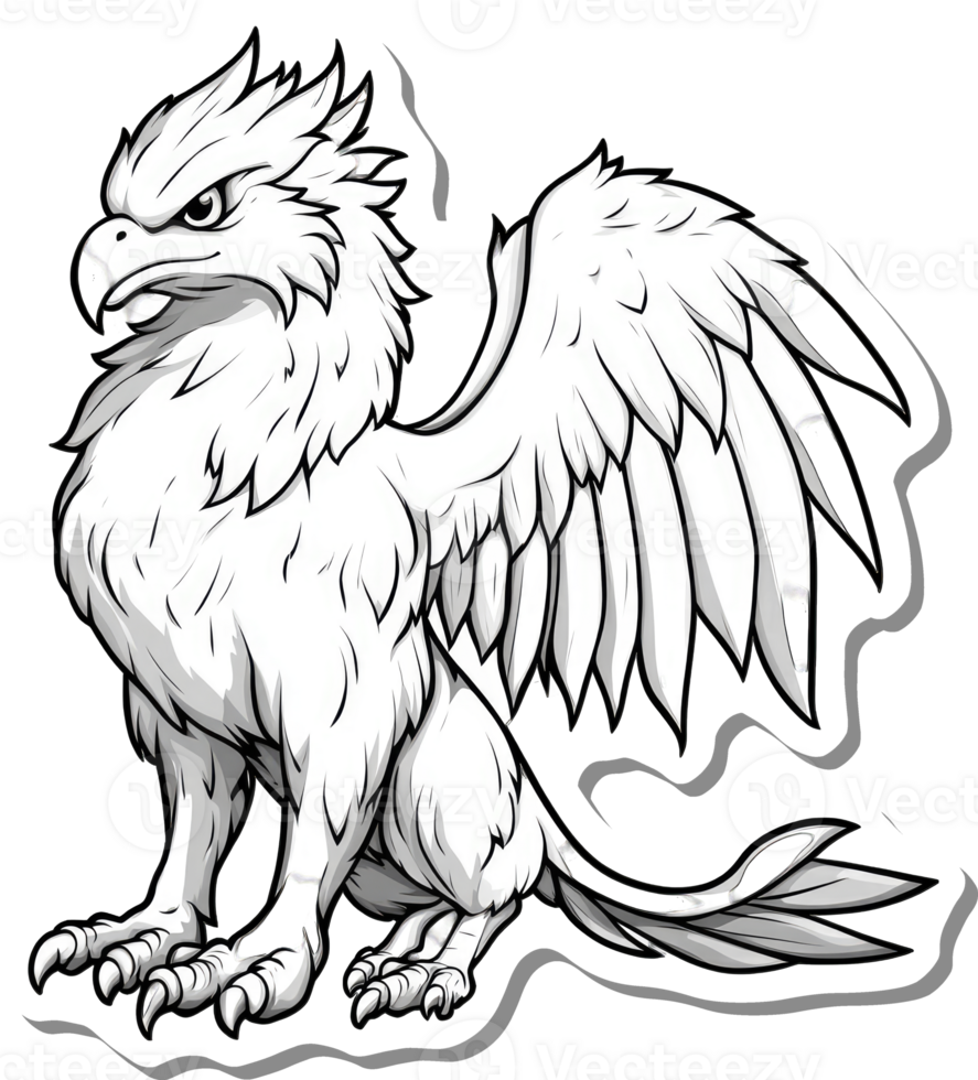 A Majestic Griffin Creature of Myth and Legend png