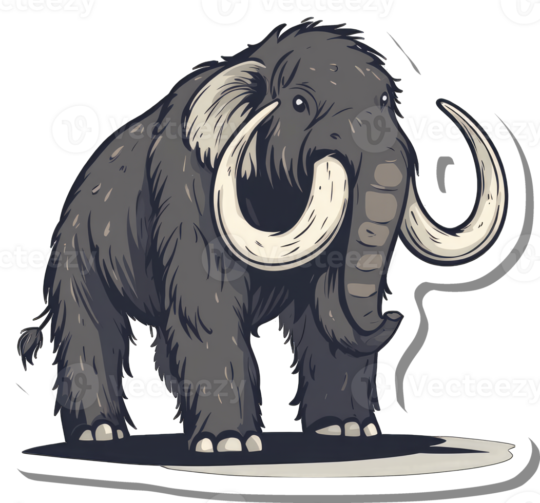 Woolly Mammoth Illustration Showing Great Detail And Size png