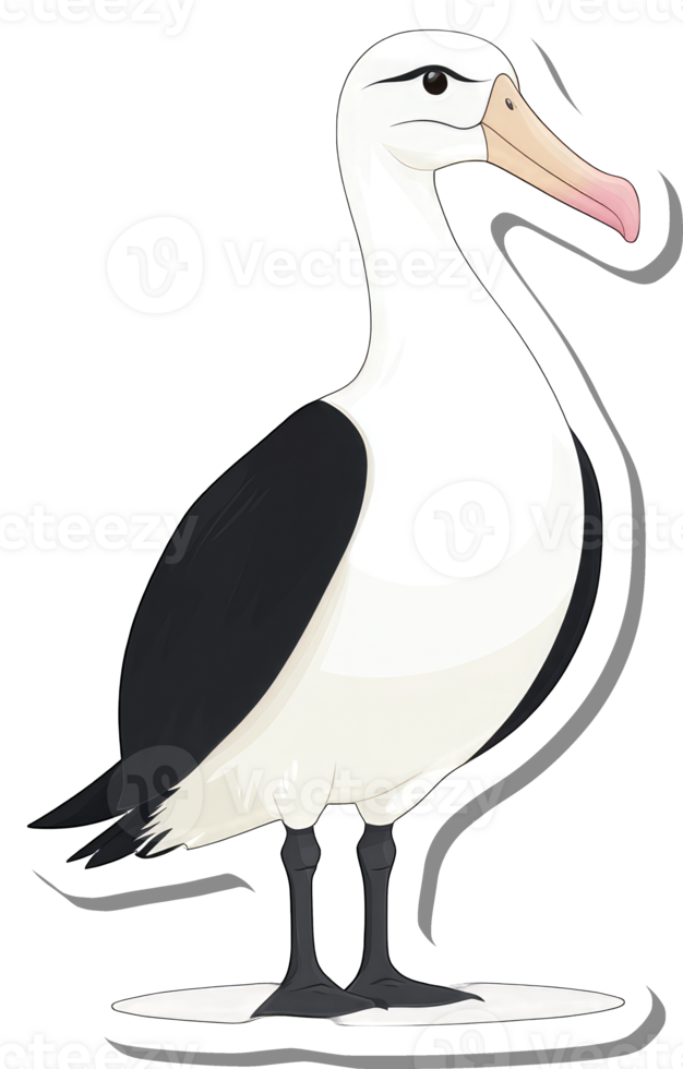 A Black Browed Albatross Illustration png