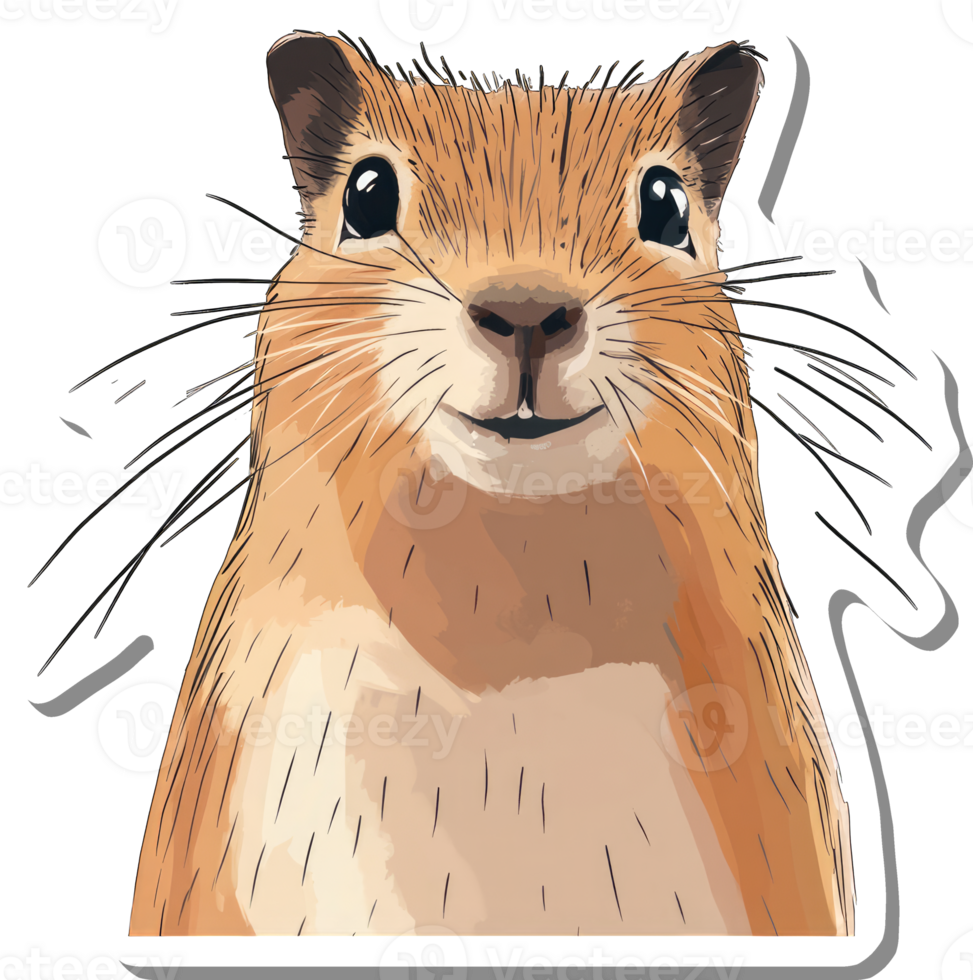 Adorable Happy Rodent Smiling Cheerfully png