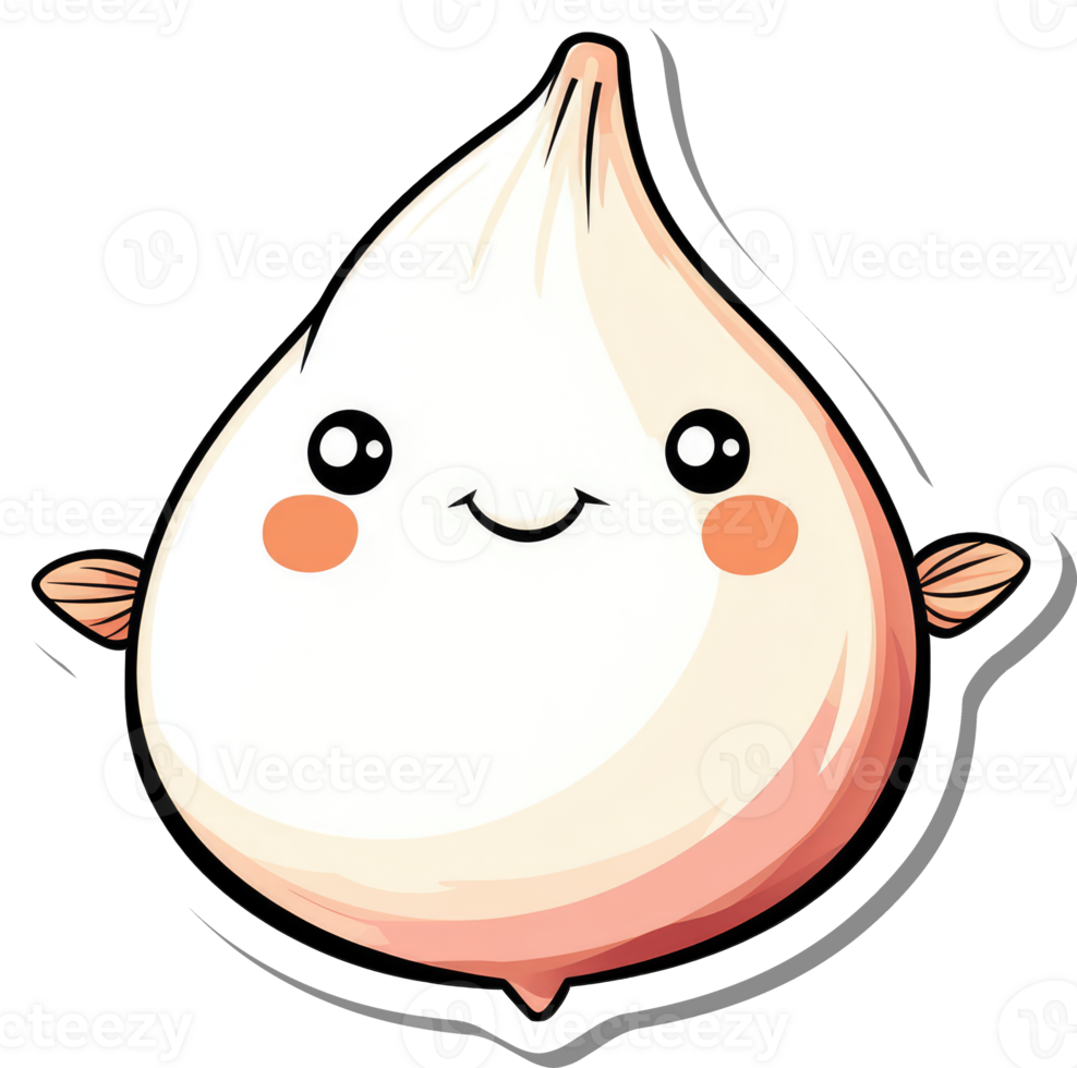 Adorable Cartoon Onion Character Design png
