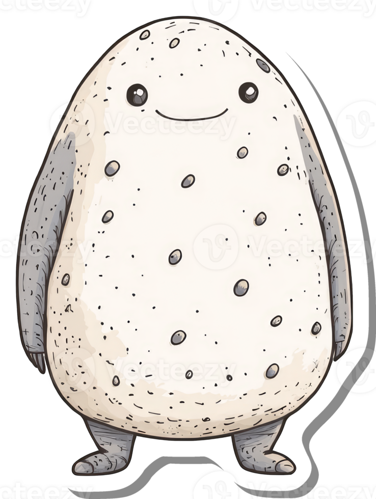 Adorable Spotted Creature with a Happy Expression png