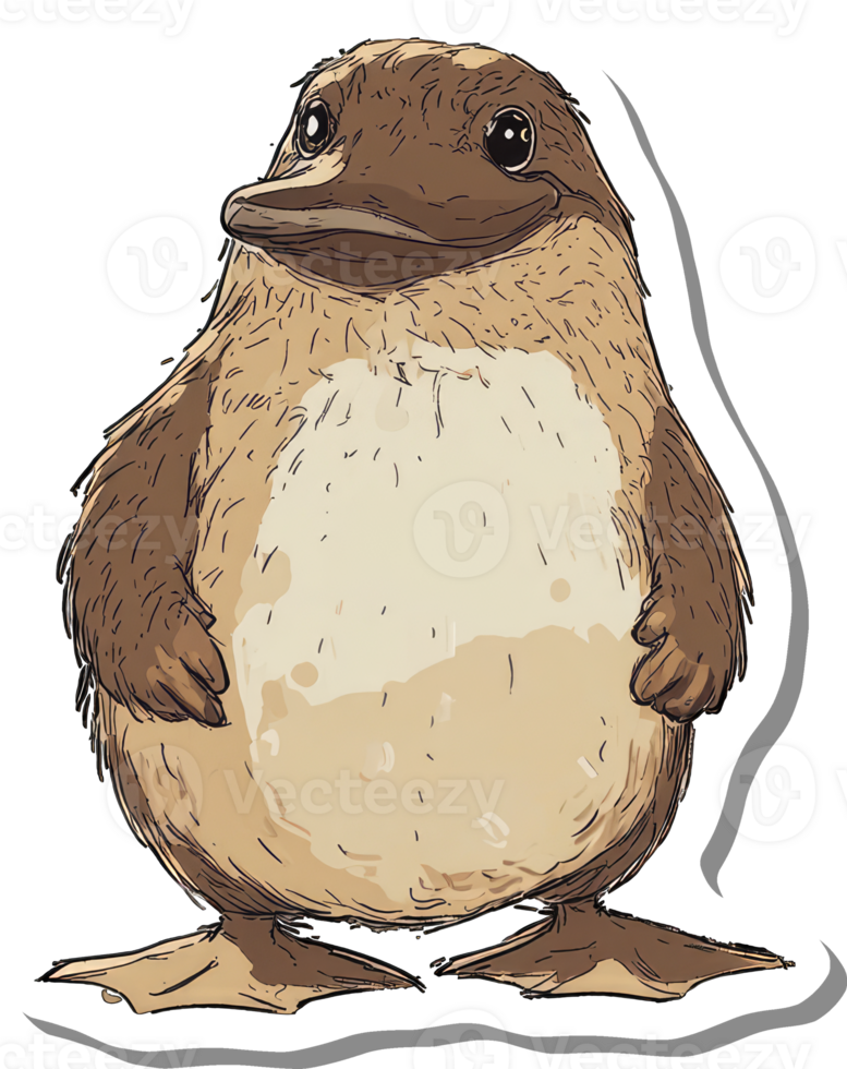 Adorable Platypus Illustration Cartoon Animal png