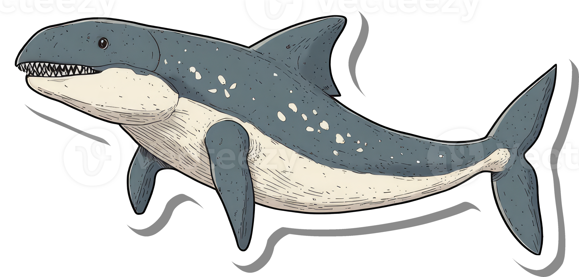 Illustrated Depiction Of An Extinct Aquatic Animal png