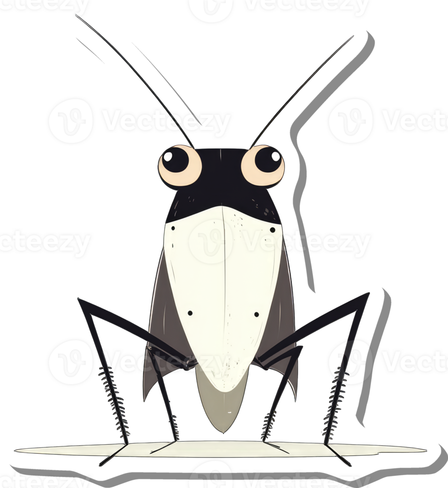 A stylized illustration of a large insect with long antennae png