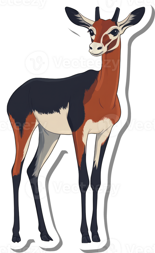 A Striking Illustration Of A Roan Antelope png
