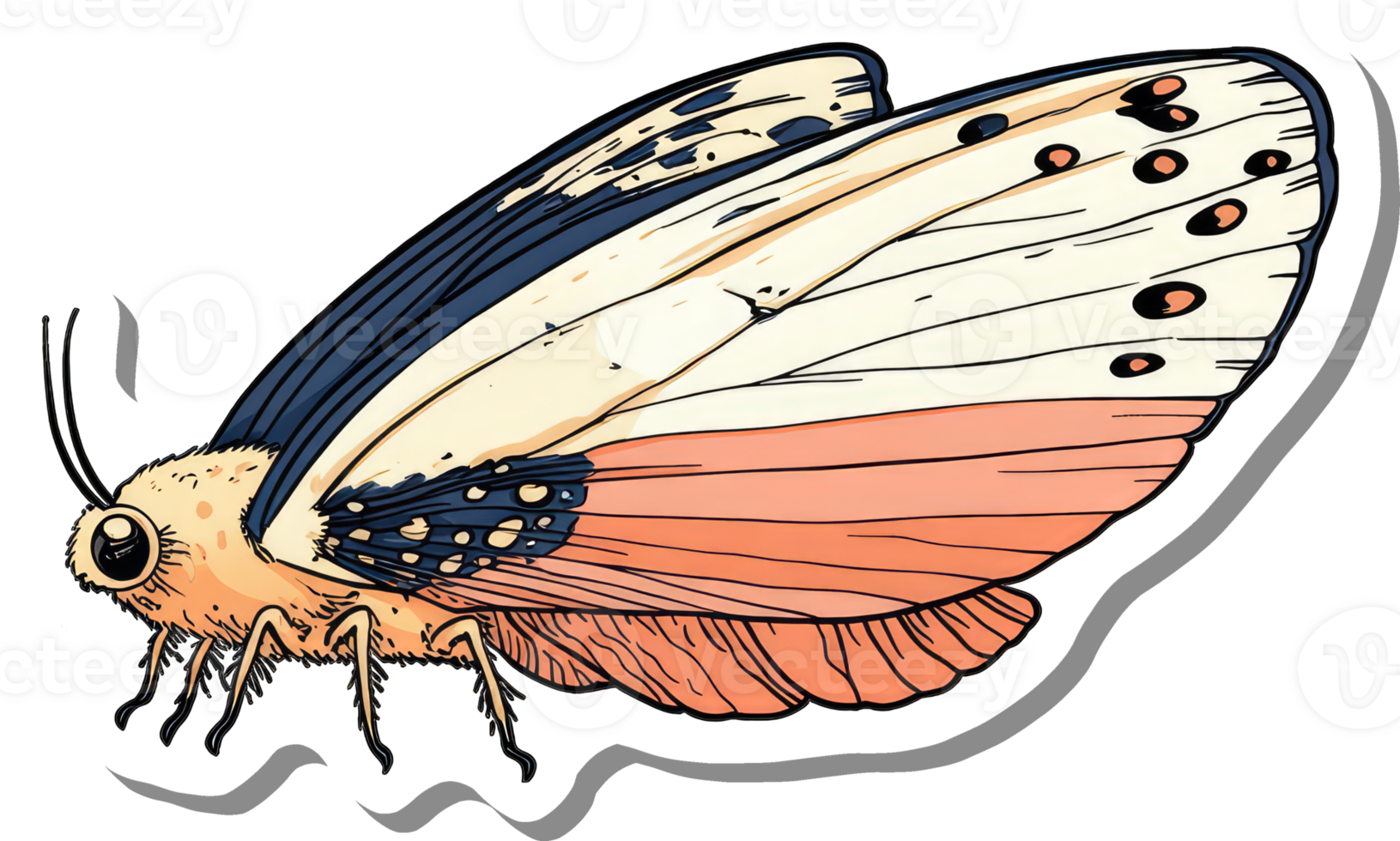 A Colorful Butterfly with Unique Wing Patterns png