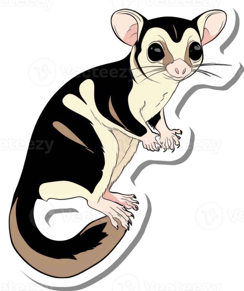 Adorable Sugar Glider Posing For A Picture png