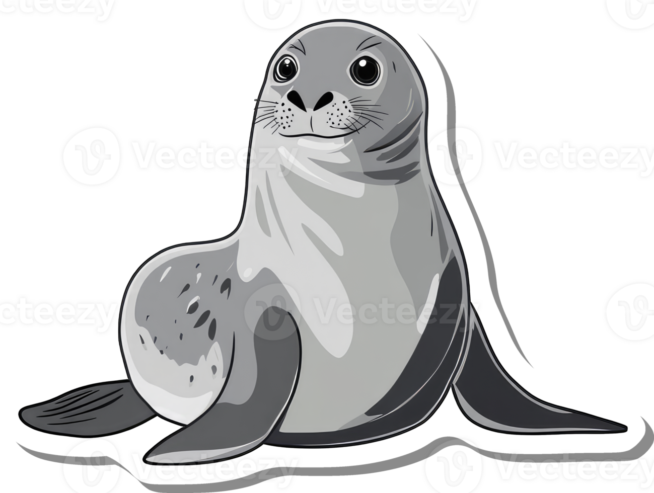 A Grey Seal Posing For A Photograph png